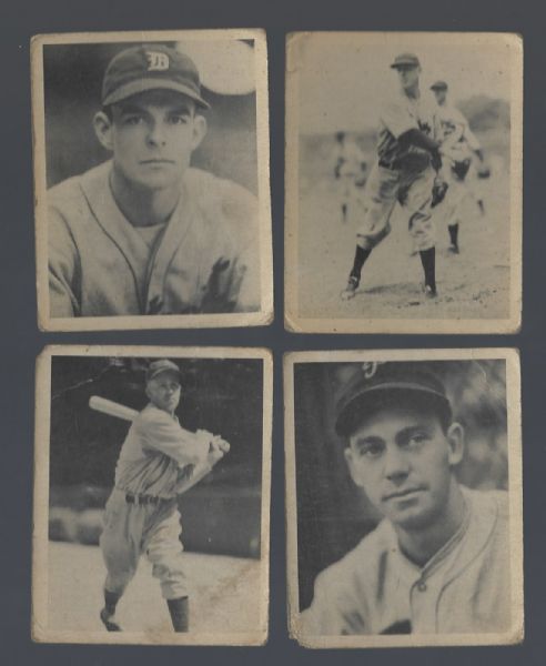 1939 Play Ball Baseball Card Lot of (4) 