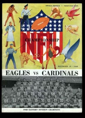 1948 NFL Championship - Eagles vs. Cardinals - Official Program at Shibe Park