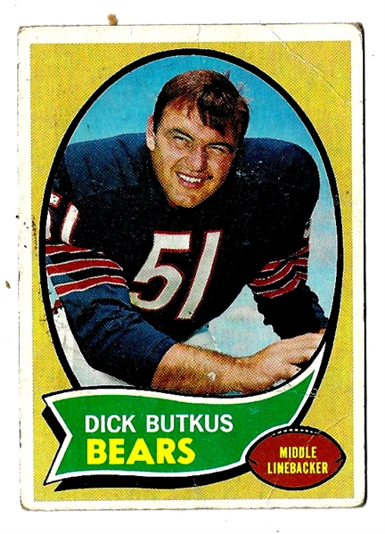 1970 Dick Butkus (HOF) Topps Football Card