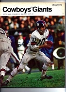 1968 Dallas Cowboys (NFL) vs. NY Giants  Official Program at the Cotton Bowl 