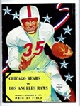1951 Chicago Bears (NFL) vs. LA Rams Official Program at Wrigley Field