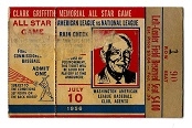 1956 MLB Baseball All-Star Game Ticket at Griffith Stadium # 2