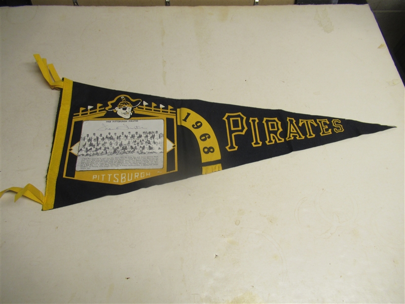 1968 Pittsburgh Pirates Full Size Team Picture Pennant