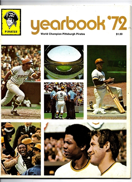 1972 Pittsburgh Pirates (NL) Official Yearbook 