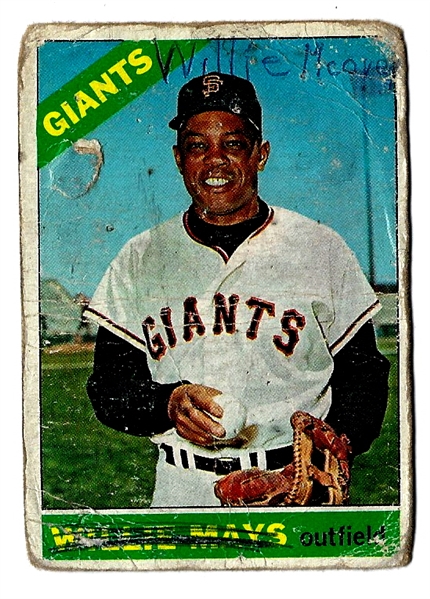 1966 Willie Mays (HOF) Topps Baseball Card