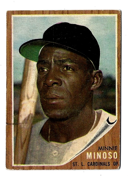 1962 Minnie Minoso (HOF) Topps Baseball Card