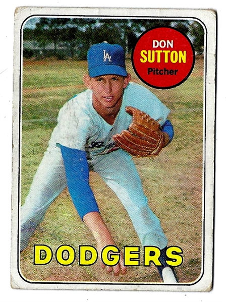 1969 Don Sutton (HOF) Topps Baseball Card