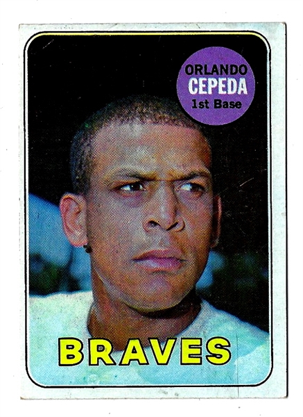1969 Orlando Cepeda (HOF) Topps Baseball Card