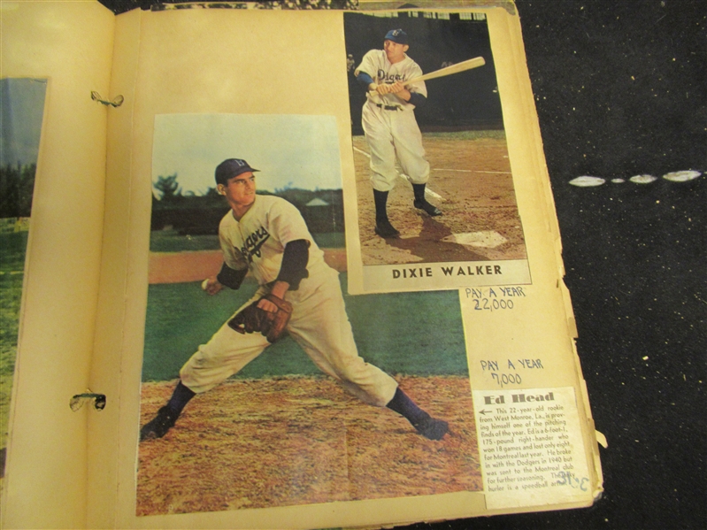 C. Early 1940's Brooklyn Dodgers Colorotos - Dixie Walker & Ed Head