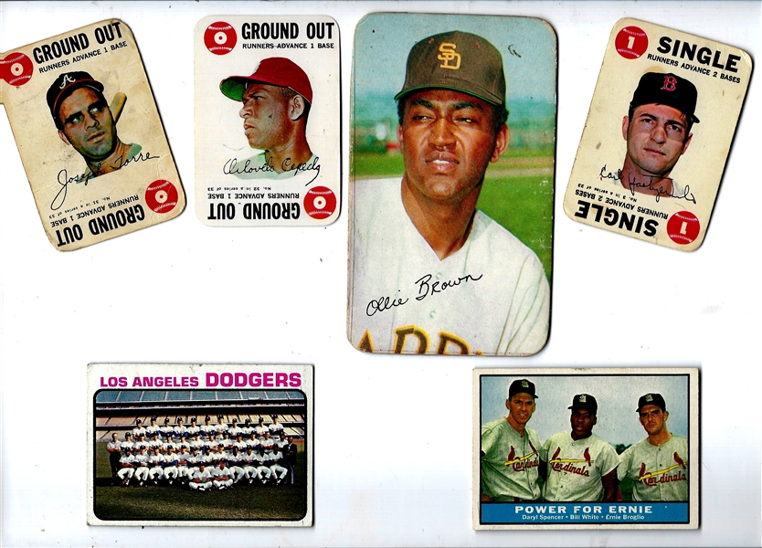 1961 - 1973 Topps Baseball Card Lot of (6) 