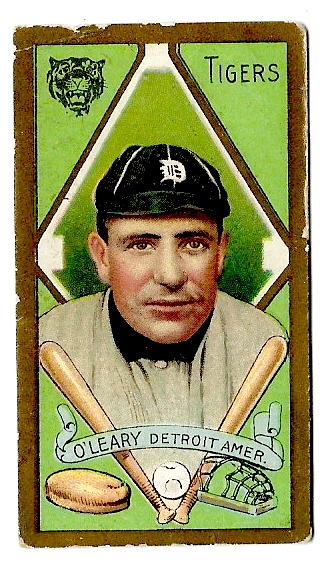 1911 Charles O'Leary (Detroit Tigers) T205 Gold Border Tobacco Card 