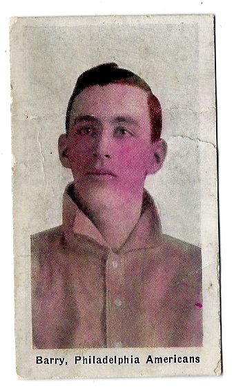 1910 - 11 Sporting Life Jack Barry (Philadelphia Athletics) M116 Baseball Card