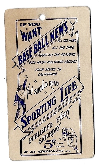 1910 - 11 Sporting Life Cecil Ferguson (Boston Braves) M116 Baseball Card