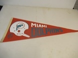 C. Early 1970's Miami Dolphins (NFL) Full Size Pennant