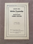 1925 Yale Swimming Intercollegiate Fold Open Program 