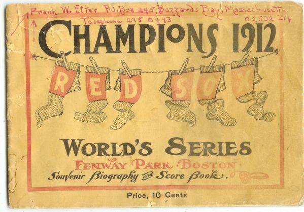 1912 World Series Program 