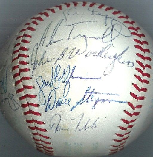 1980 Detroit Tigers Autographed Team Ball