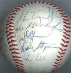 1980 Detroit Tigers Autographed Team Ball