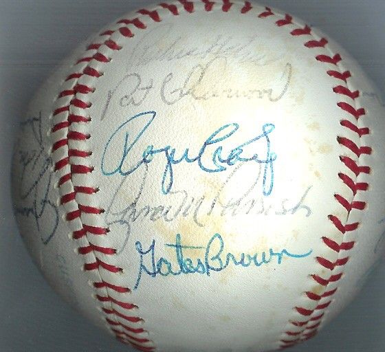 1980 Detroit Tigers Autographed Team Ball