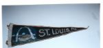 C. 1960s St. Louis Busch Stadium w/Gateway Arch Pennant