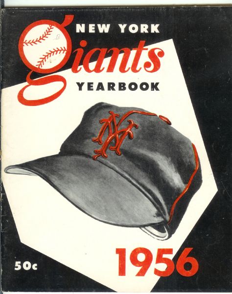1956 NY Baseball Giants Yearbook 