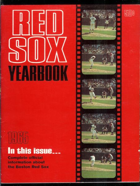 1965 Boston Red Sox Yearbook