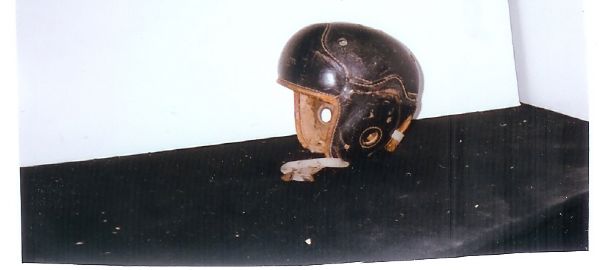 C. 1940's Pro Style Leather Football Helmet 