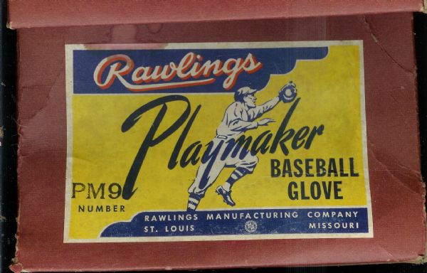 Circa 1950's Rawlings Playmaker (3) Fingered Stan Musial Glove with Display Box