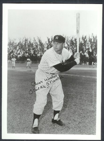 1960's Mickey Mantle Promo Photo
