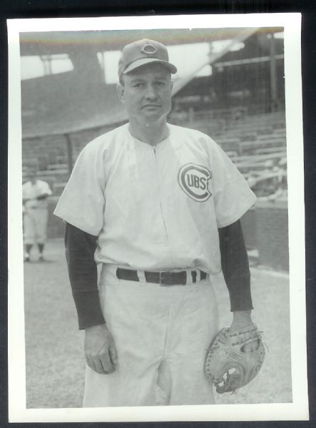 C. 1950's Walker Cooper EF Collins Photo at Wrigley Field