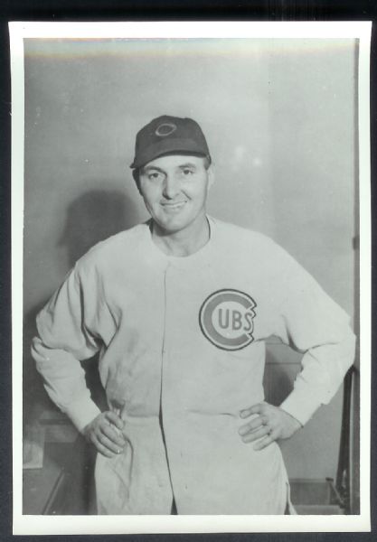 C. 1950's Dutch Leonard Photo in Cubs Uniform 