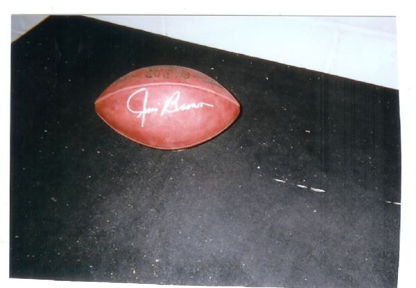 Jim Brown Autographed Wilson Football