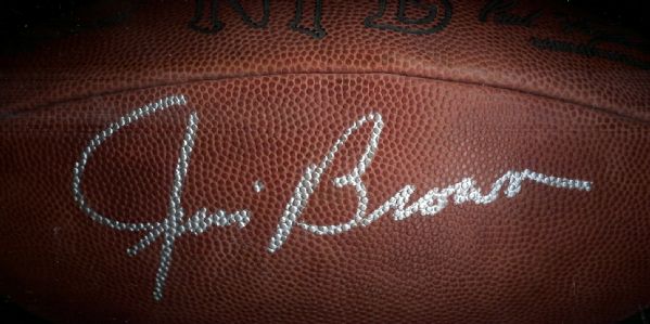 Jim Brown Autographed Wilson Football