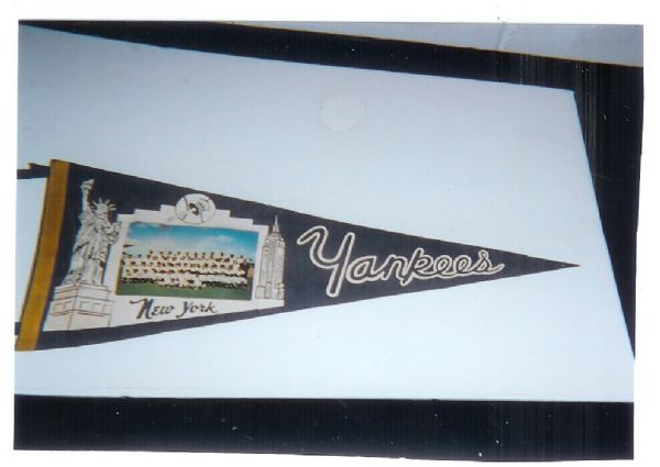 1967 NY Yankees Team Picture Pennant