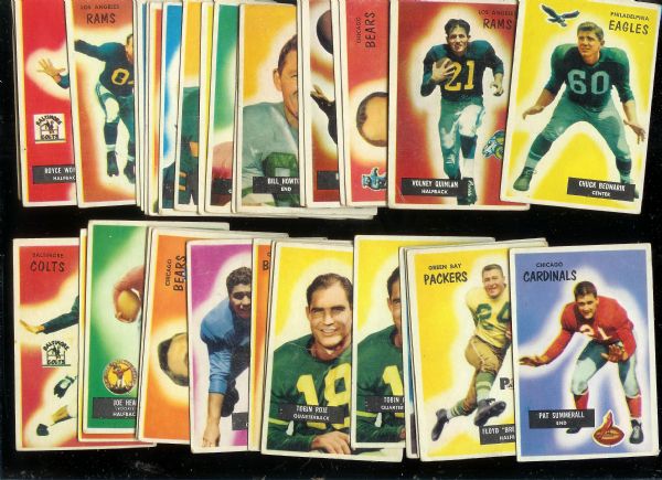 1955 Bowman Football Cards Lot of (37) with Some Stars