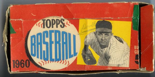 1960 Topps (Dated Version) Empty Wax Display Box