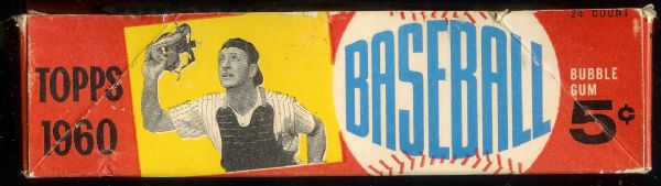 1960 Topps (Dated Version) Empty Wax Display Box