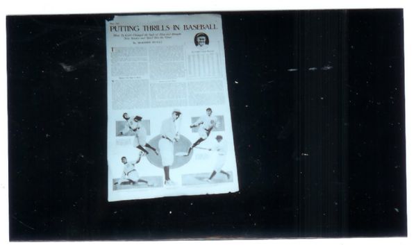 1921 Ty Cobb American Boy Display Article