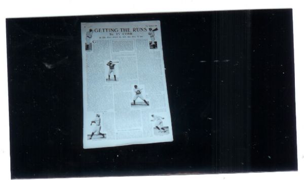 1917 Ty Cobb American Boy Display Article