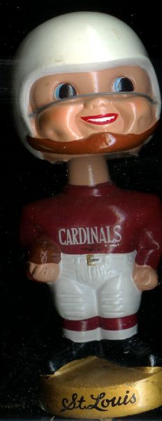 1960's St. Louis Football Cardinals Gold Base Nodder