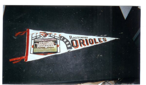 1968 Baltimore Orioles Team Picture Pennant