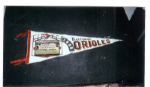 1968 Baltimore Orioles Team Picture Pennant
