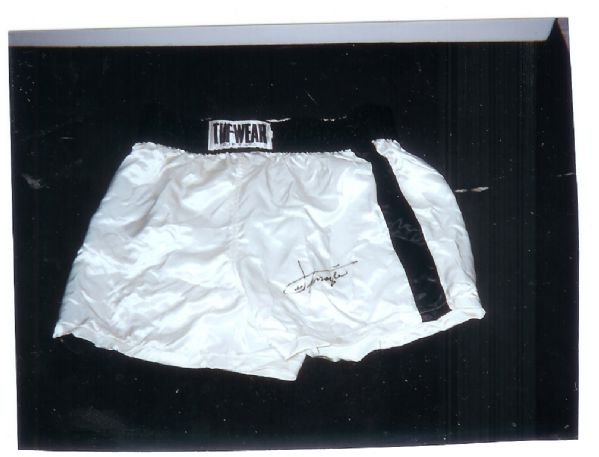 Joe Frazier Autographed Boxing Trunks
