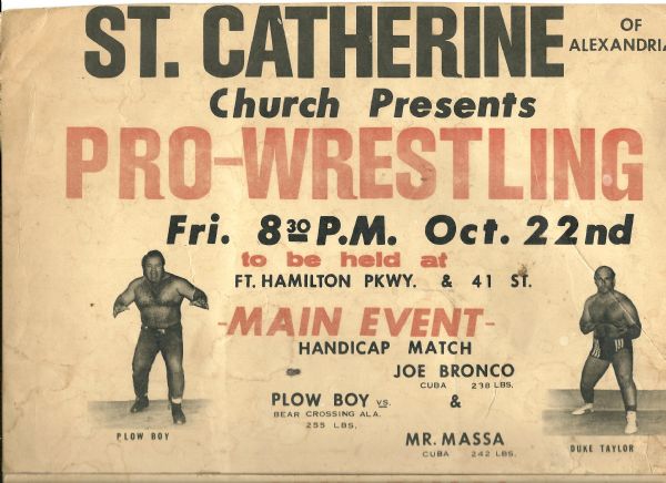 C. 1970's Pro Wrestling Poster Featuring Gorgeous George, Jr. 