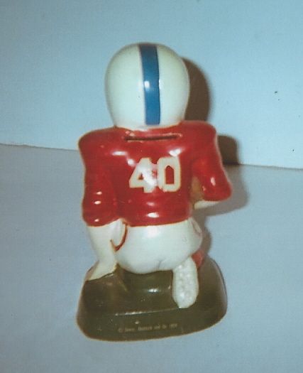 Lot Detail - Circa 1970's Ceramic Football Player Bank
