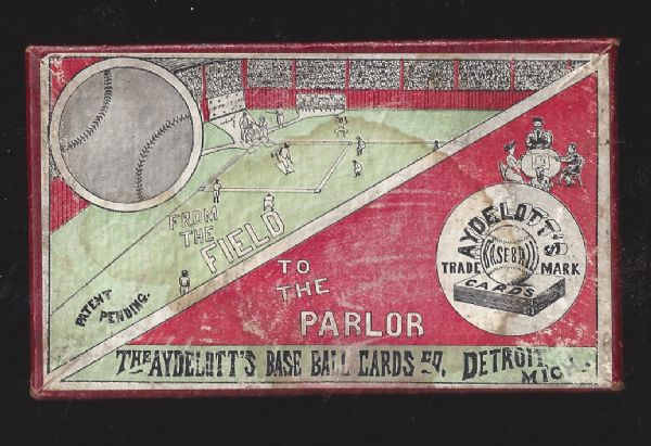 C. 1910 Aydelott's Baseball Parlor Game with Cards, Playing Pieces and Display Box