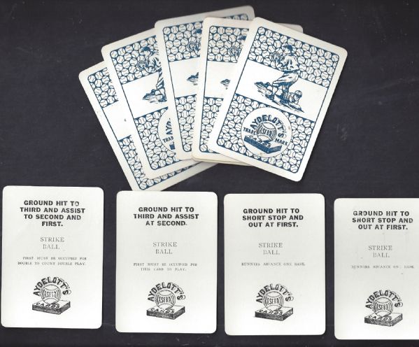 C. 1910 Aydelott's Baseball Parlor Game with Cards, Playing Pieces and Display Box