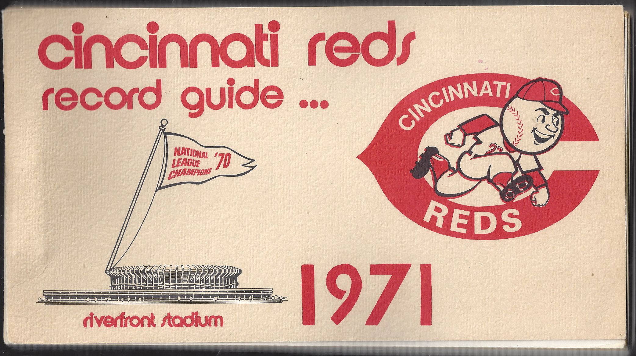 Lot Detail 1971 Cincinnati Reds Record Book