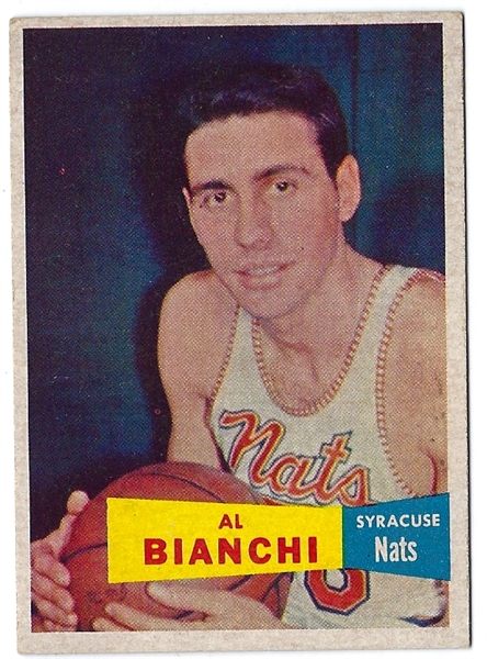1957 Topps Basketball (NBA) Al Bianchi - Syracuse Nats