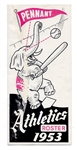 1953 Philadelphia Athletics Roster Brochure - (8) Pages